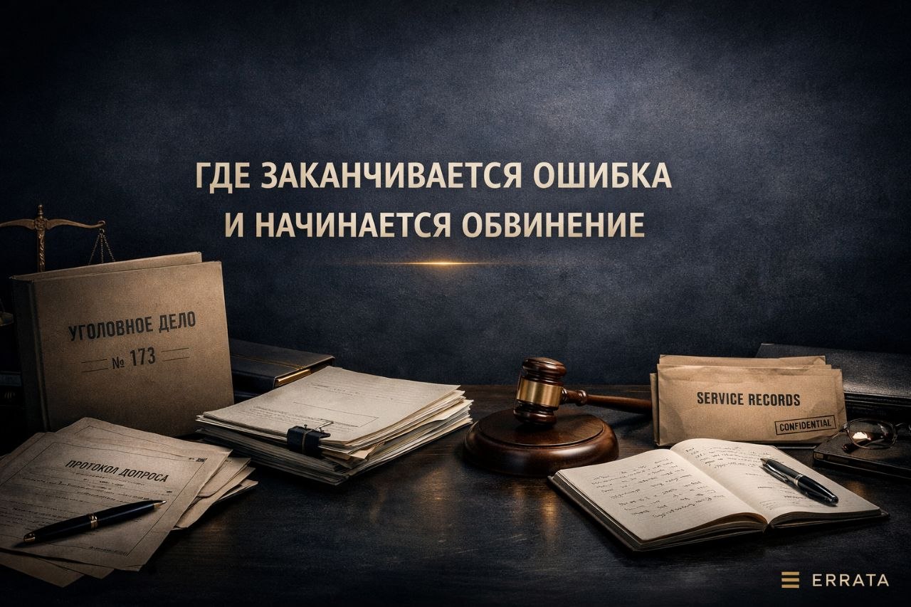 Должностные преступления: где заканчивается ошибка и начинается обвинение
