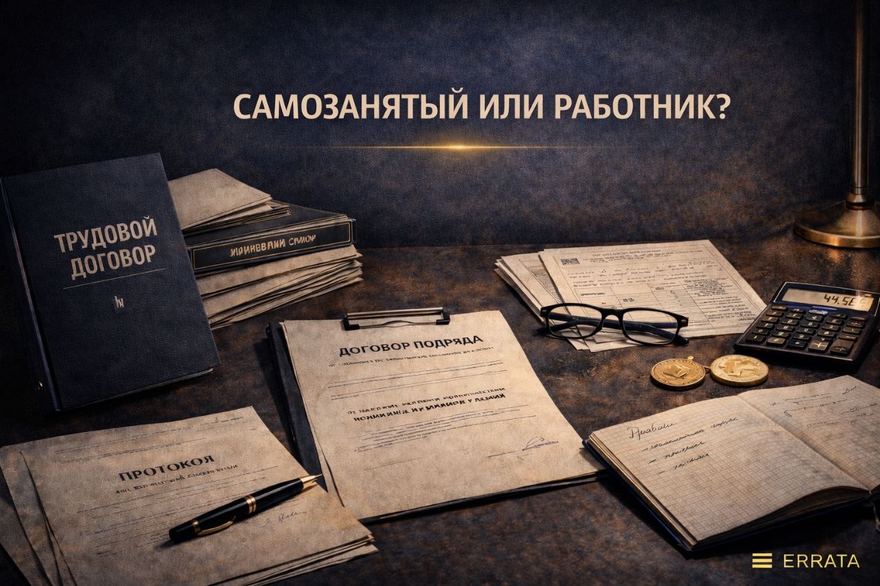 Самозанятый или работник: когда договор переквалифицируют в трудовой