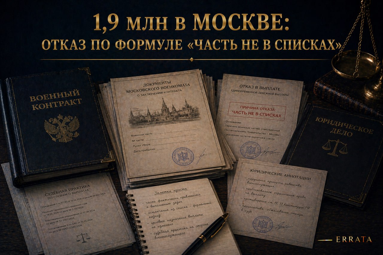 Москва отказала в выплате 1,9 млн рублей из-за формулы «часть не в списках»: насколько это законно