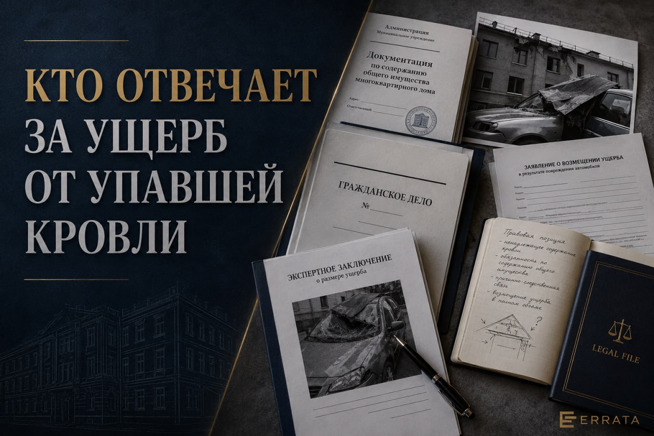 Кто отвечает за ущерб от кровли муниципального здания, упавшей на автомобиль