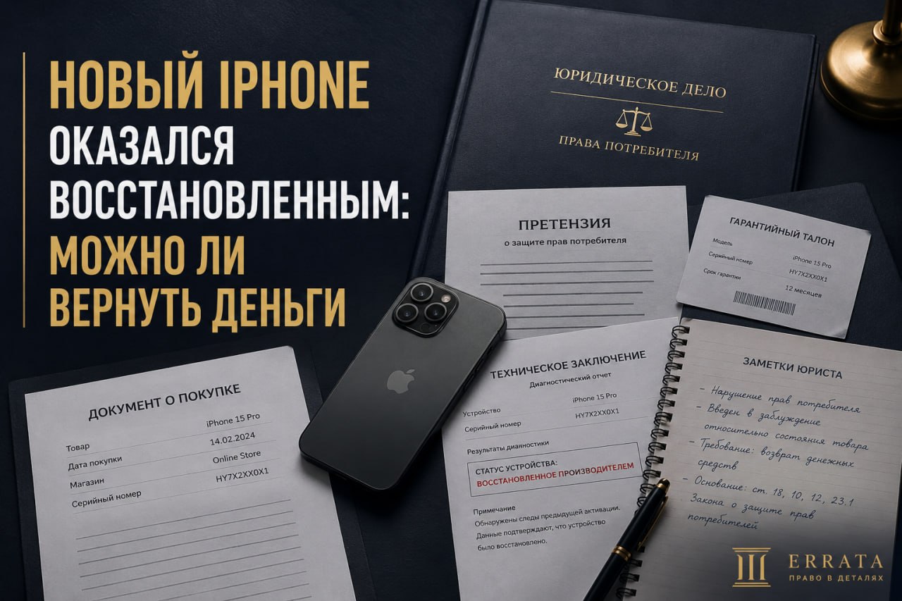 Продали Б/У iPhone под видом нового: можно ли вернуть деньги через суд