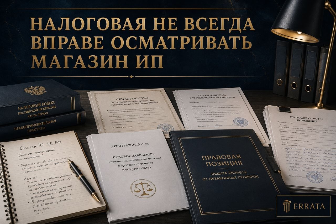 Налоговая не всегда вправе проводить осмотр магазина ИП из-за задолженности