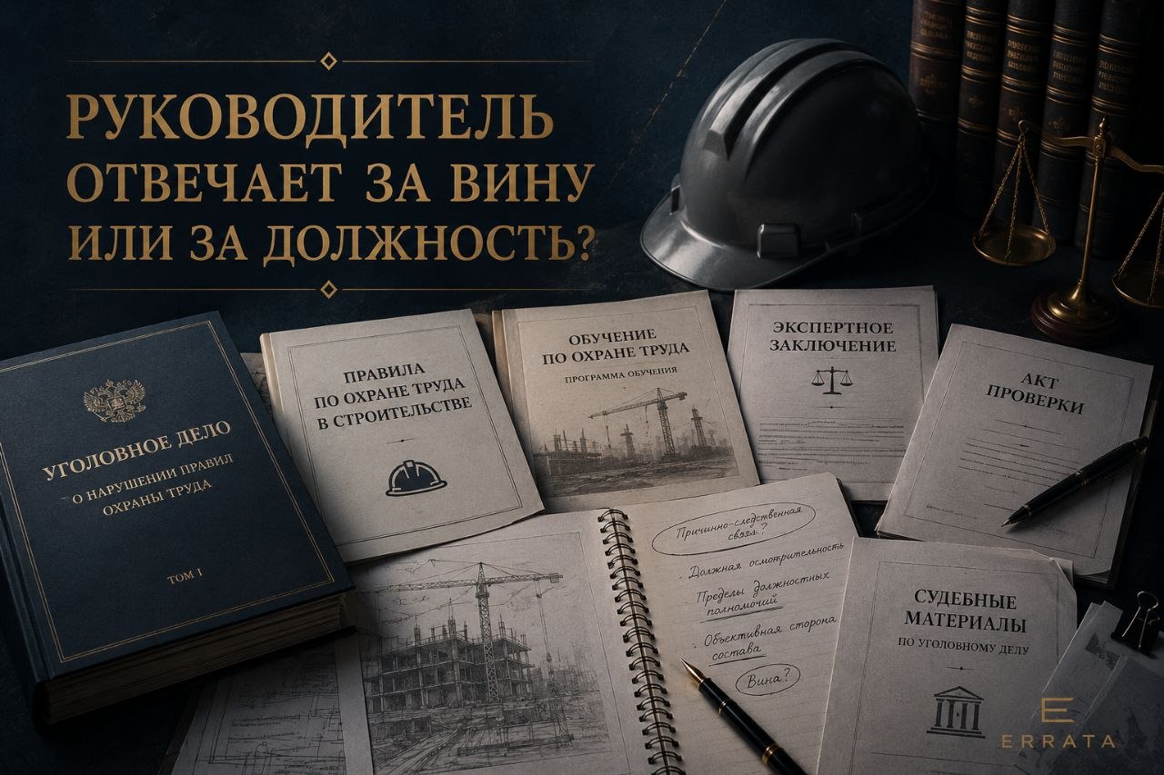 Руководитель отвечает за вину или за должность?