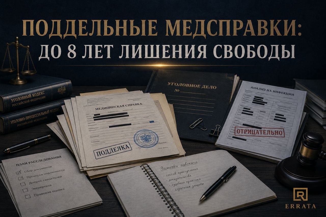 Поддельные медсправки об опасных заболеваниях: когда теперь грозит до 8 лет лишения свободы