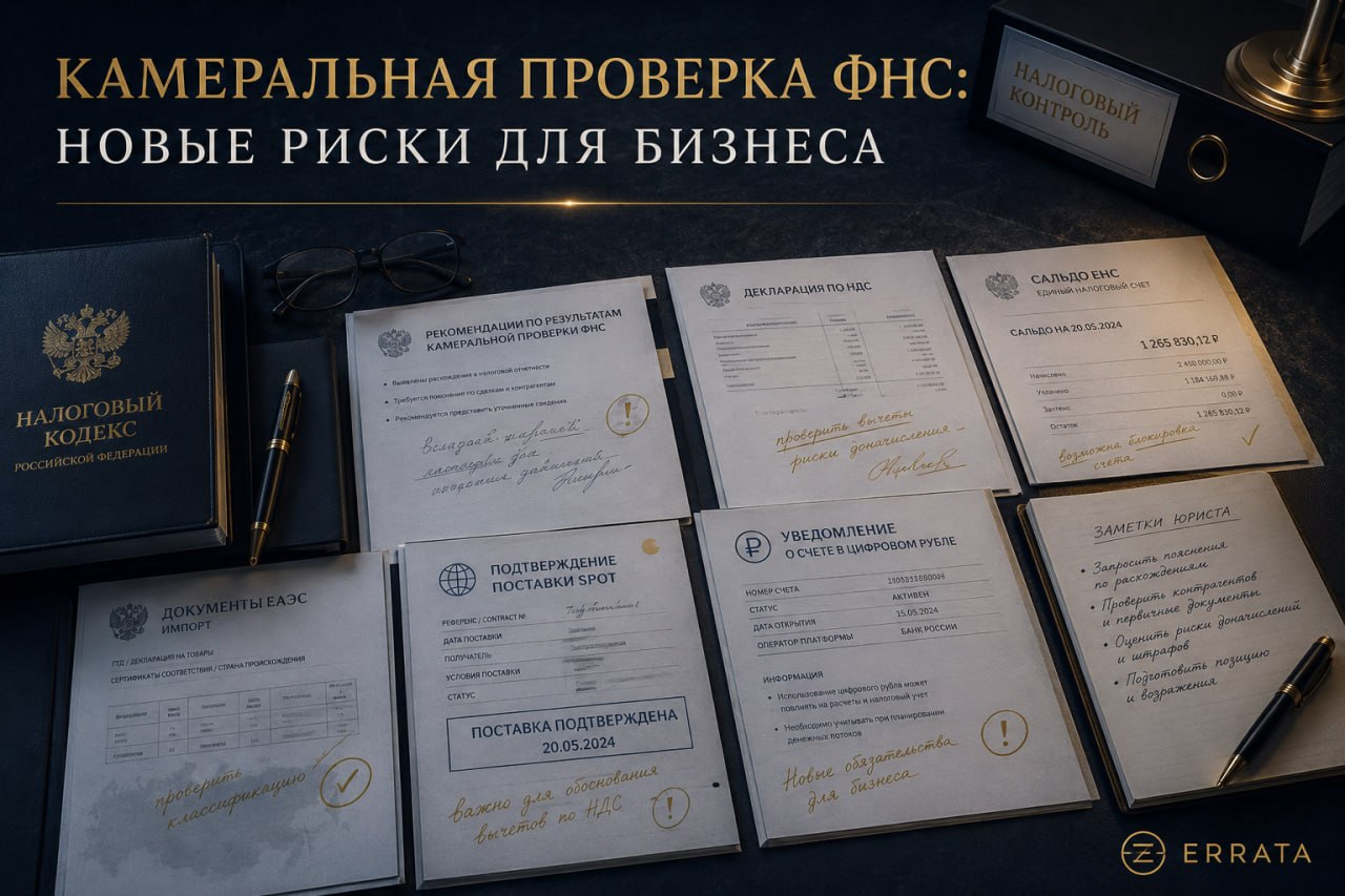 Новые рекомендации ФНС по камеральным проверкам: почему бизнесу пора проверить ЕНС, первичку и импорт из ЕАЭС