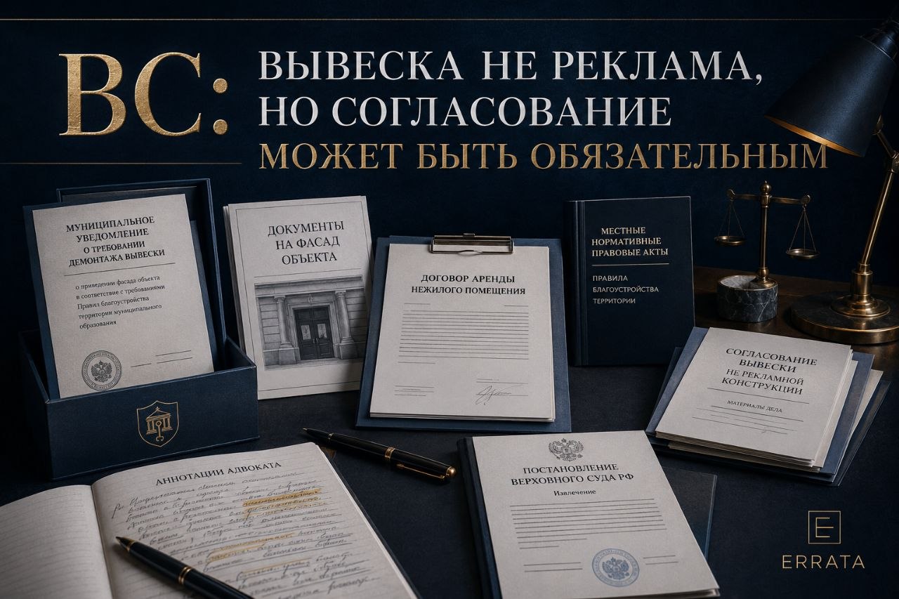 ВС подтвердил: муниципалитет может требовать демонтаж несогласованной вывески