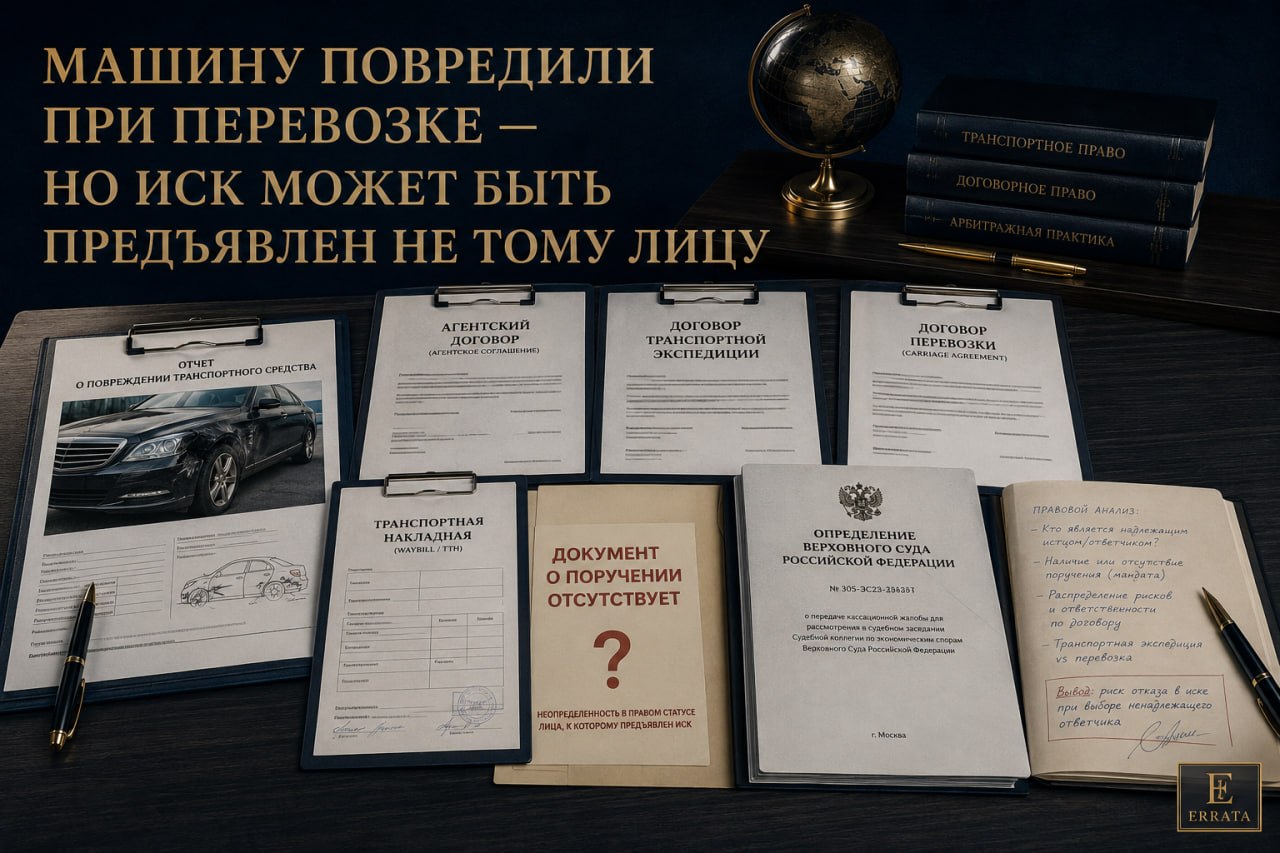Автомобиль повредили при перевозке: ВС потребовал сначала определить, кто вправе взыскивать ущерб
