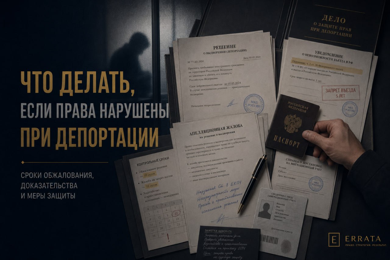 Депортация, выдворение и режим высылки: как не перепутать решение и не пропустить срок обжалования