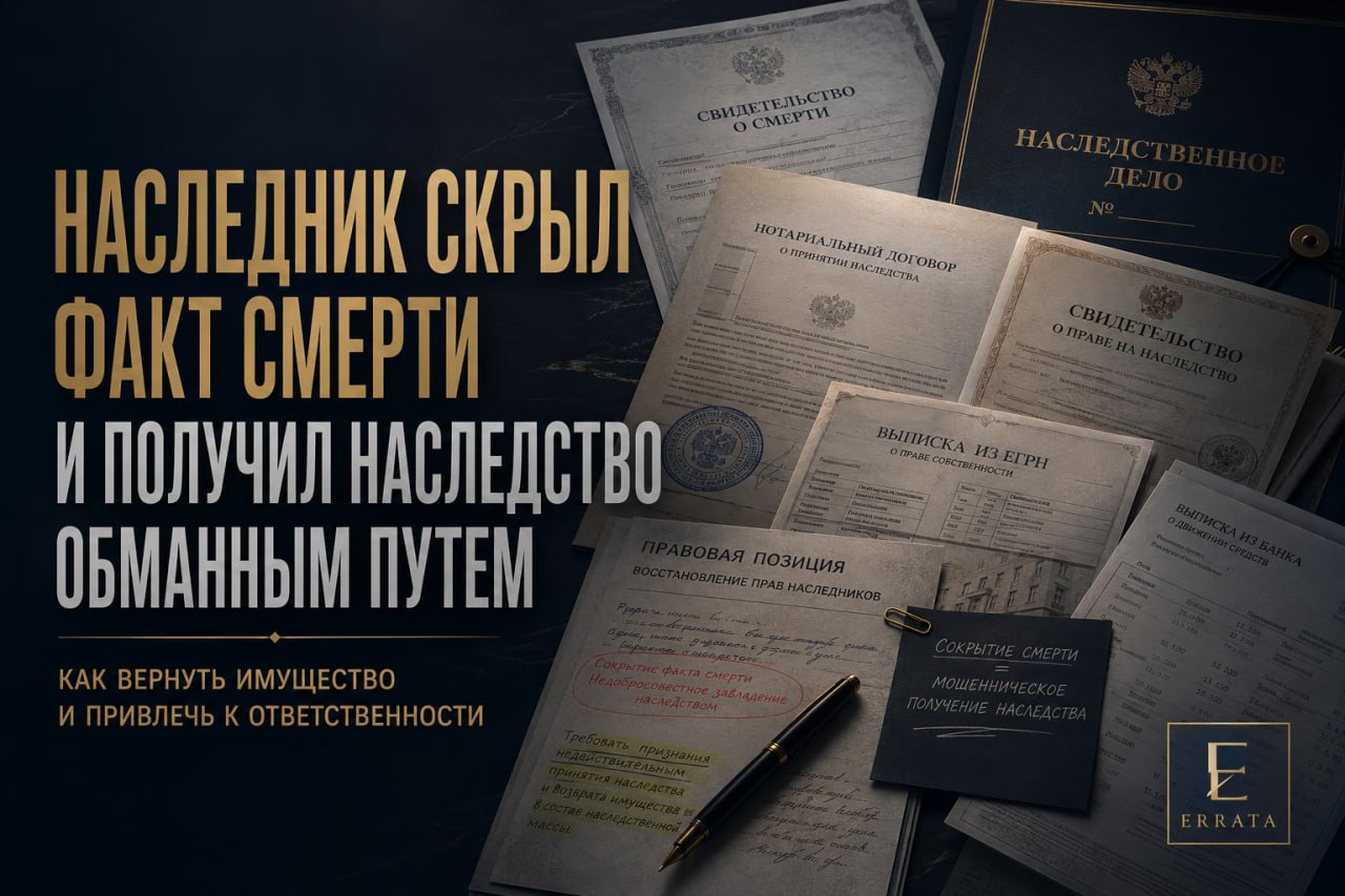 Наследник скрыл факт смерти и получил наследство обманным путем: как вернуть имущество и привлечь его к ответственности