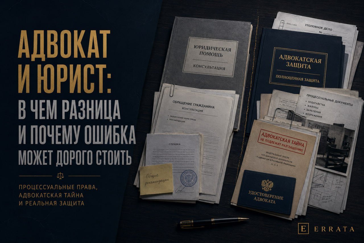 Адвокат и юрист: в чем разница и почему ошибка в выборе специалиста может дорого стоить