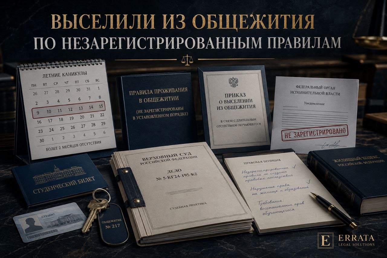 Студента выселили из общежития за отсутствие во время каникул: Верховный Суд отменил незарегистрированные правила