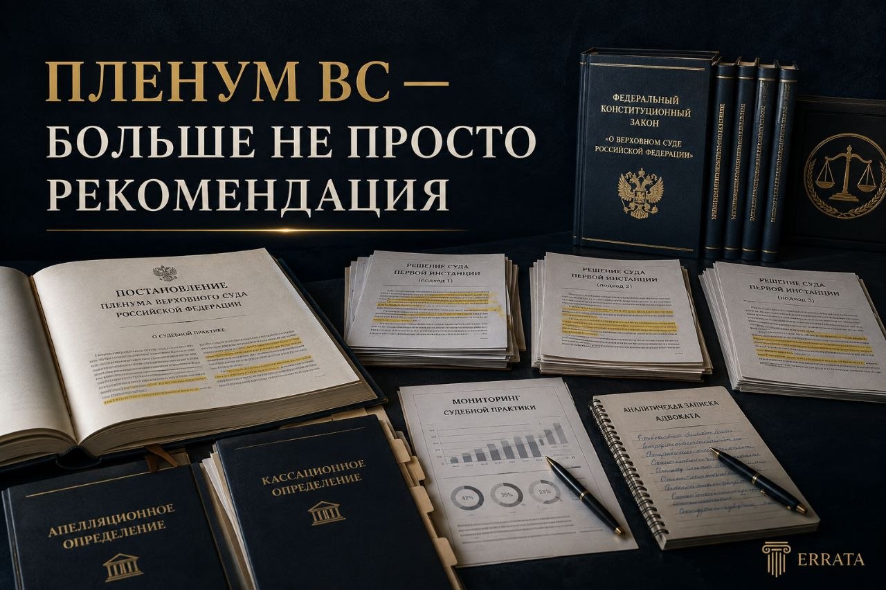 Разъяснения Пленума Верховного Суда получили руководящее значение: что это меняет для судов и адвокатов