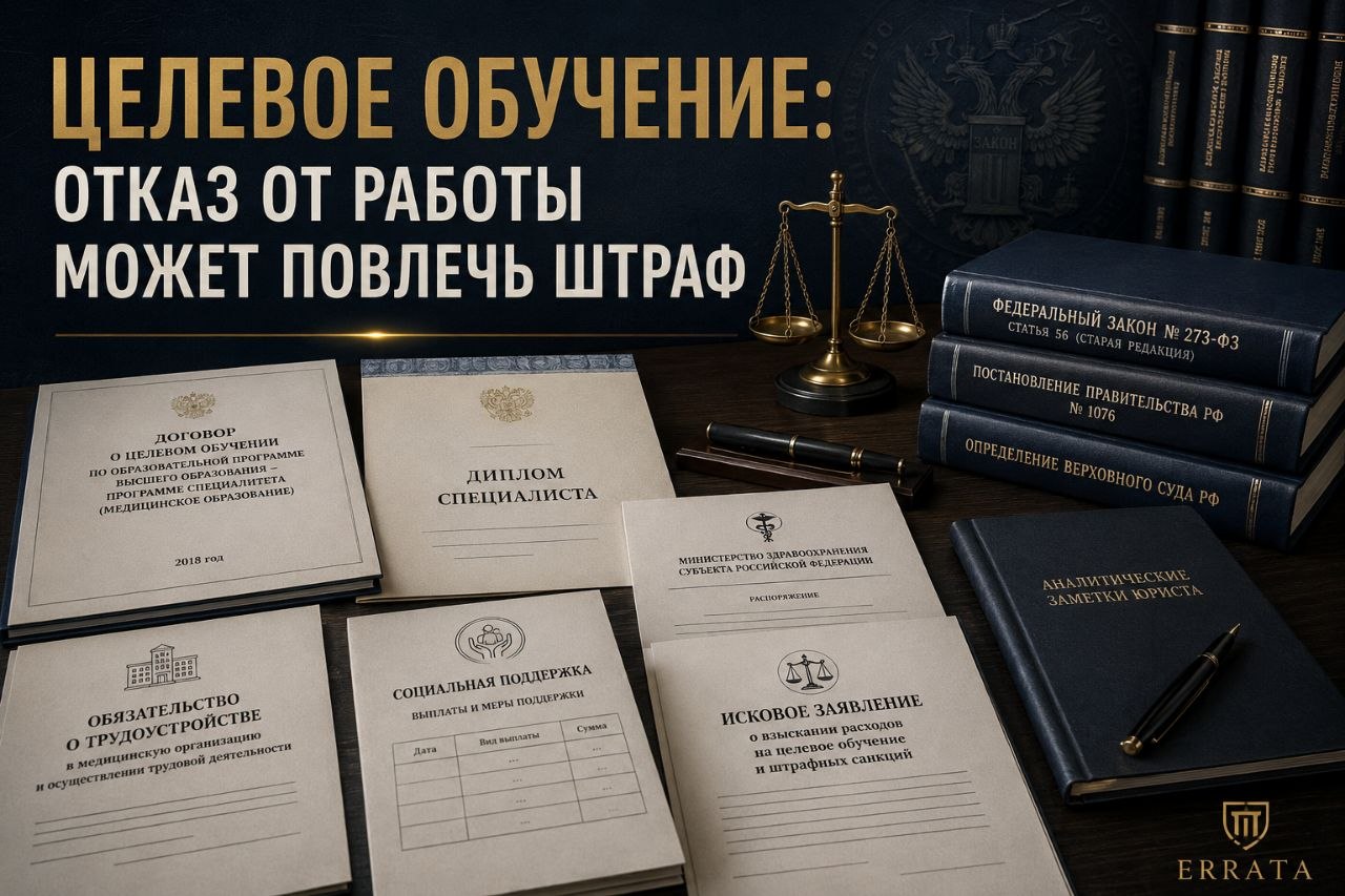 Отказ от работы после целевого обучения может повлечь штраф: Верховный Суд напомнил, что решает дата договора