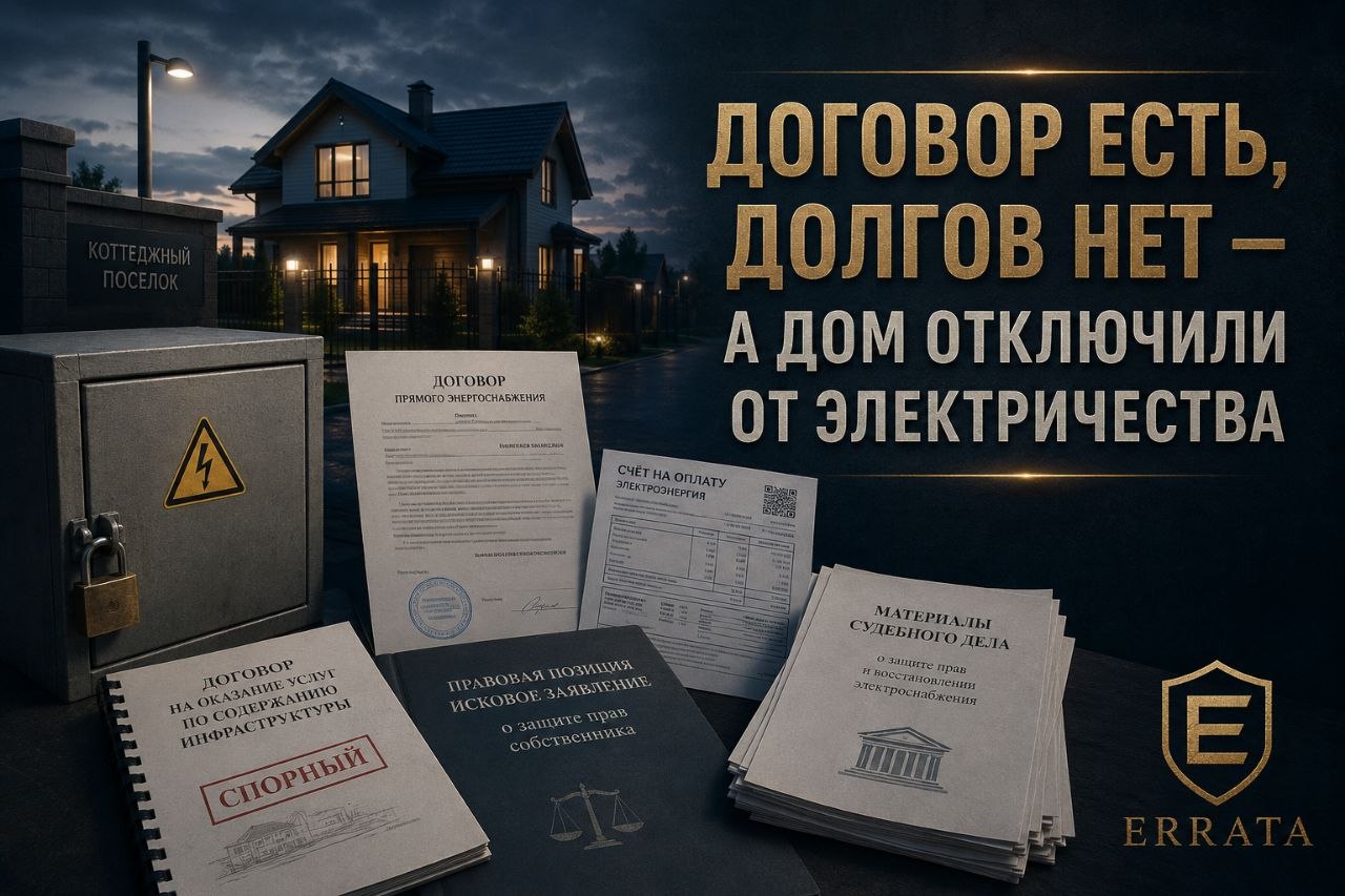 Частная структура отключила дом от электричества и требует подписать свой договор: что может сделать собственник