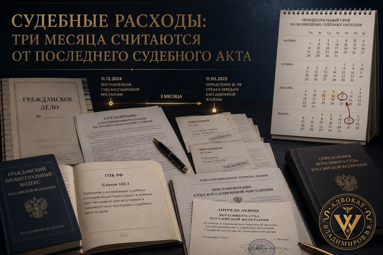 Три месяца на взыскание судебных расходов: Верховный Суд уточнил, от какого акта считать срок